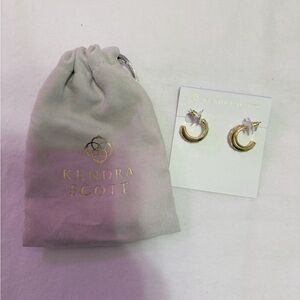 Kendra Scott Livvy Huggy Gold Hoops